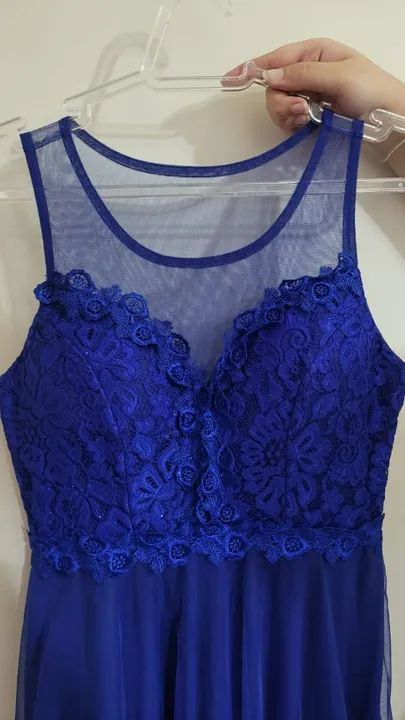 Vestido de festa curto azul  - Foto 3