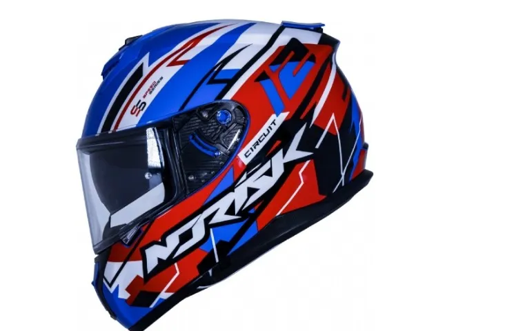 Capacete Norisk Strada Circuit Blue Red White