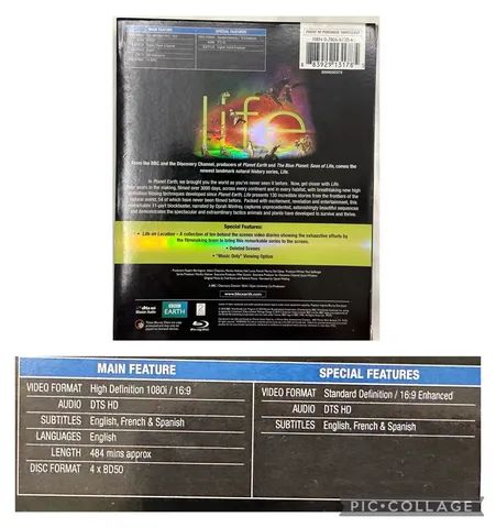 Blu-Ray Life,4 Cds, BBC Earth, Importado. - Foto 2