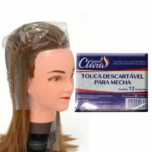 Touca Descartável P/ Mecha C/12un Santa Clara