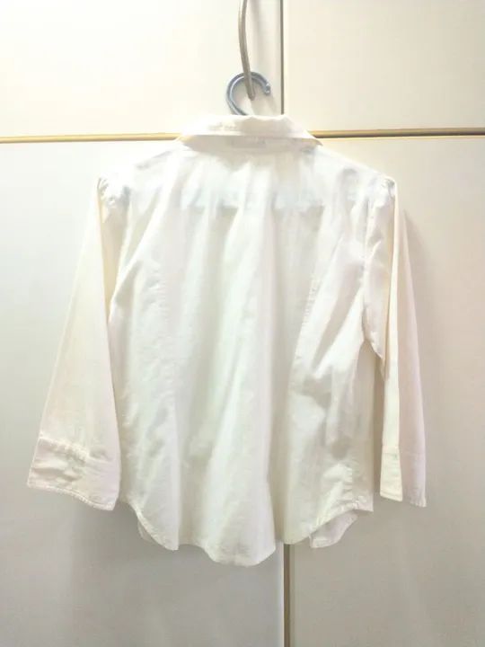 Camisa branca / creme - Foto 2