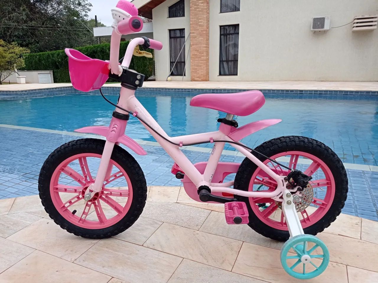 Bicicleta Infantil Rosa - Foto 3