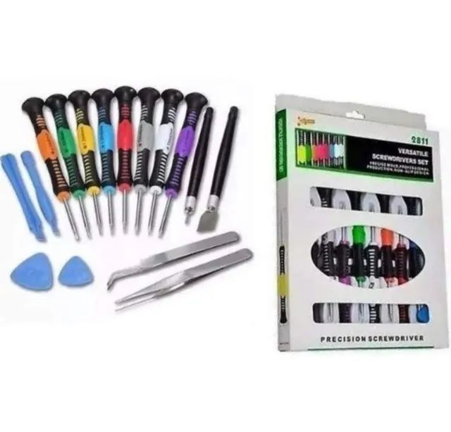 Kit Chaves Ferramenta 16 Peças Abrir Celular iPhone Android