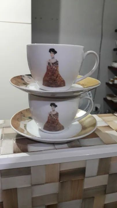Xícaras de Chá com Pires de Porcelana Schimth e Chinesa - Foto 5