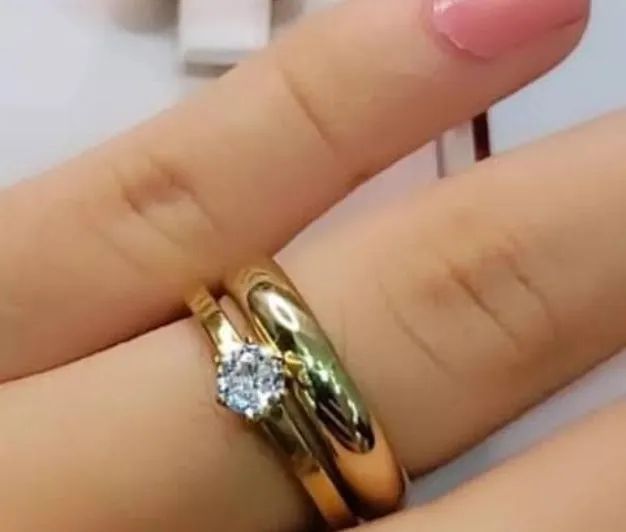 Par de Alianças Estilo Buvgary 10mm Forro + Gravação  - Foto 6