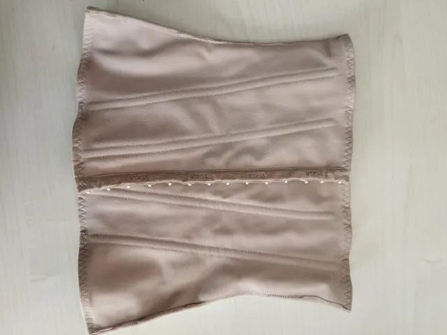 faixa abdominal yoga feminina com colchetes e 6 barbatanas - 3014 b6