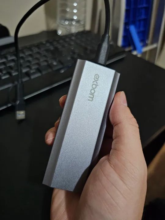 SSD NVME KINGSTON 1TB com adaptador usb tipo c externo - Foto 2