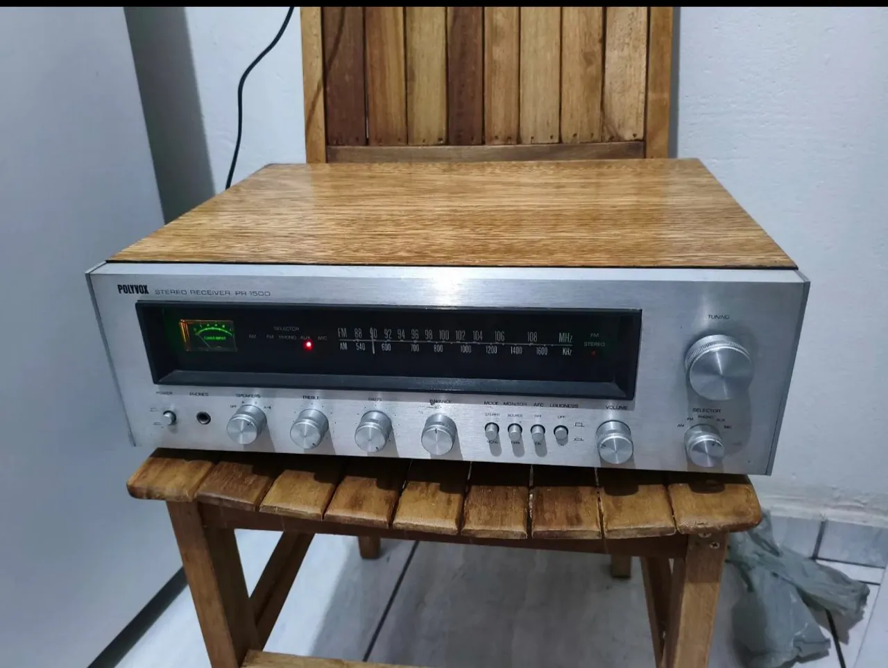 Receiver Polyvox PA 1500 - Som Vintage