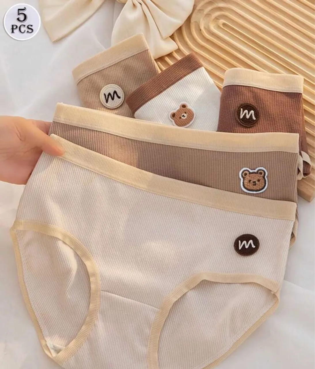 Kit com 5 Calcinhas Confortáveis e Charmosas - G