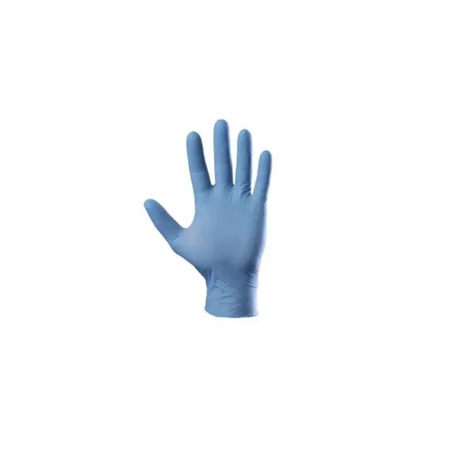 luva Nitrílica Azul Sem Pó Caixa Com 100 Unidades Tam. : P-M-G - Foto 2