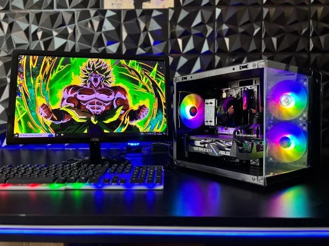 PC Gamer intel core i7+gtx 1660+ monitor