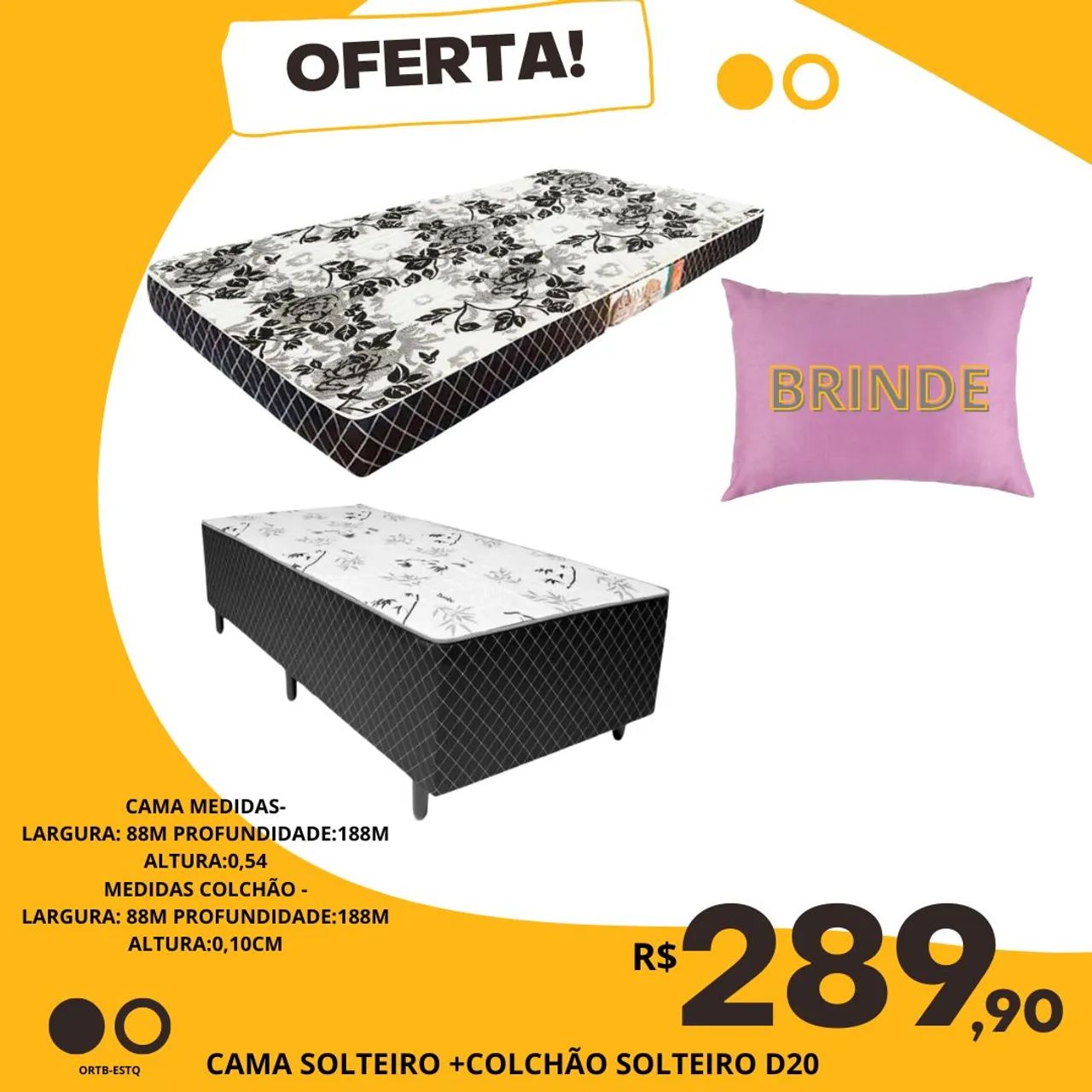 Cama Casal Box Light - Conforto e Qualidade! - Foto 4