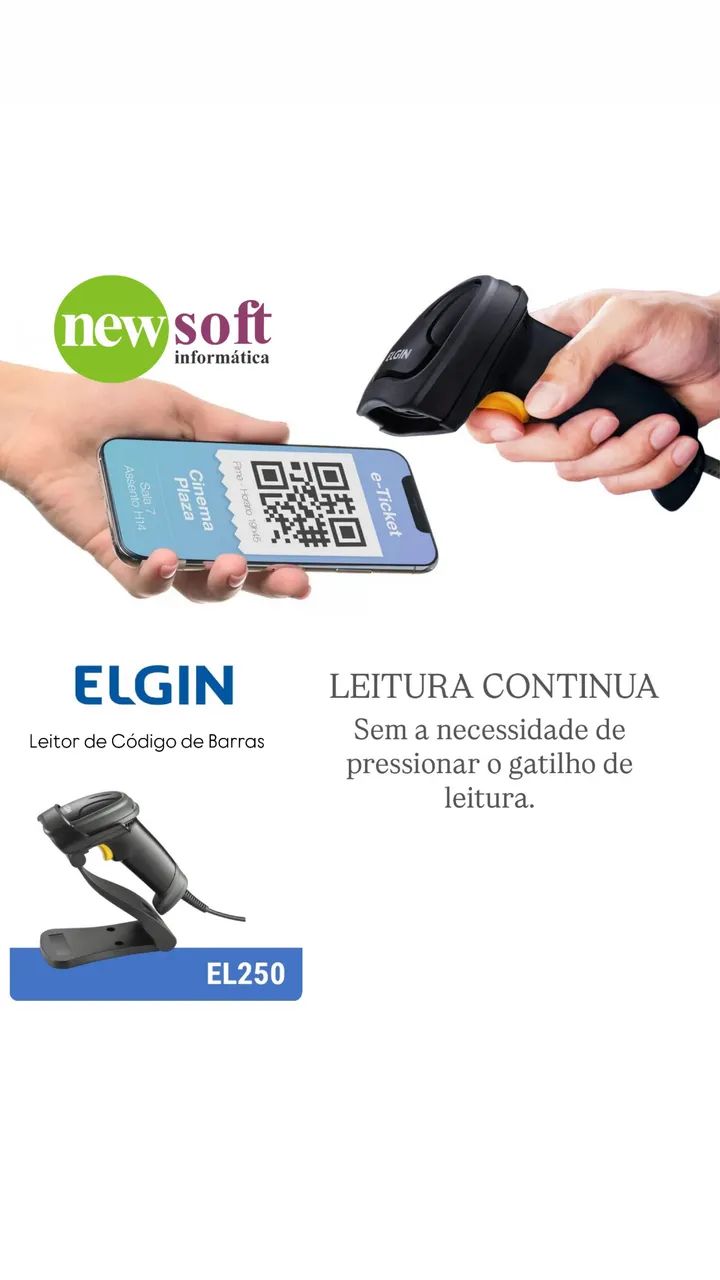 Leitor de Código de Barras e QRcode - EL250 - Foto 4