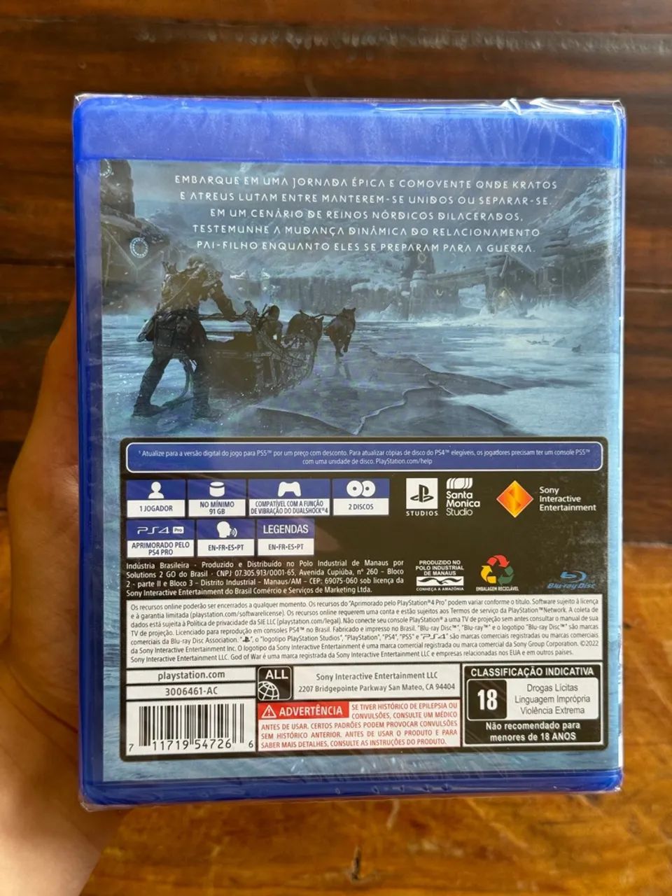 Jogo Game God of War Ragnarok PS4 & PS5 Novo LACRADO + Nota Fiscal - Foto 2