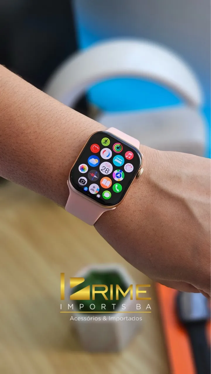 Mini Smartwatch 42MM Ideal para Pulsos Finos + Brindes 