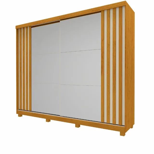ROUPEIRO CASAL 100% MDF 2 PORTAS ESPELHADAS - Foto 2