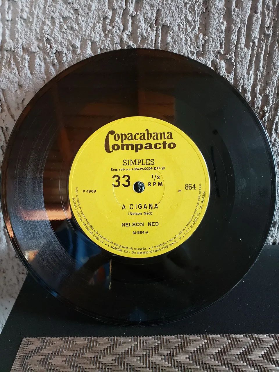 Disco de vinil pequeno / Nelson Ned.