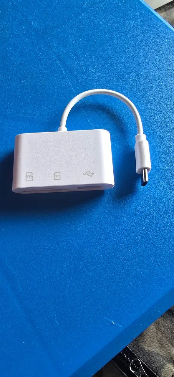 Adaptador Leitor de Cartão SD/TF para Celular e Tablet