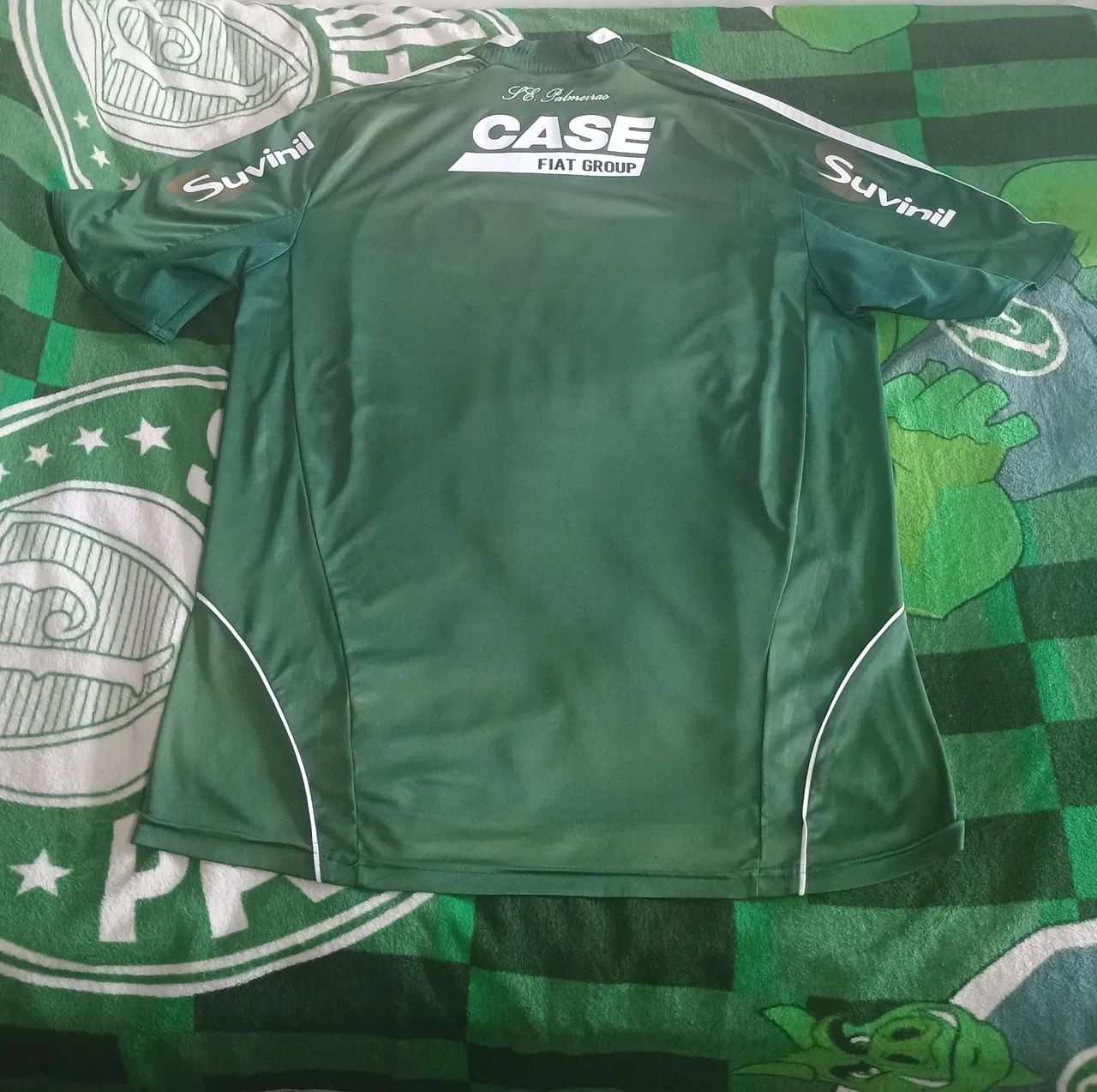 Camisa Palmeiras Adidas Suvinil Fiat - Tamanho G - Foto 2