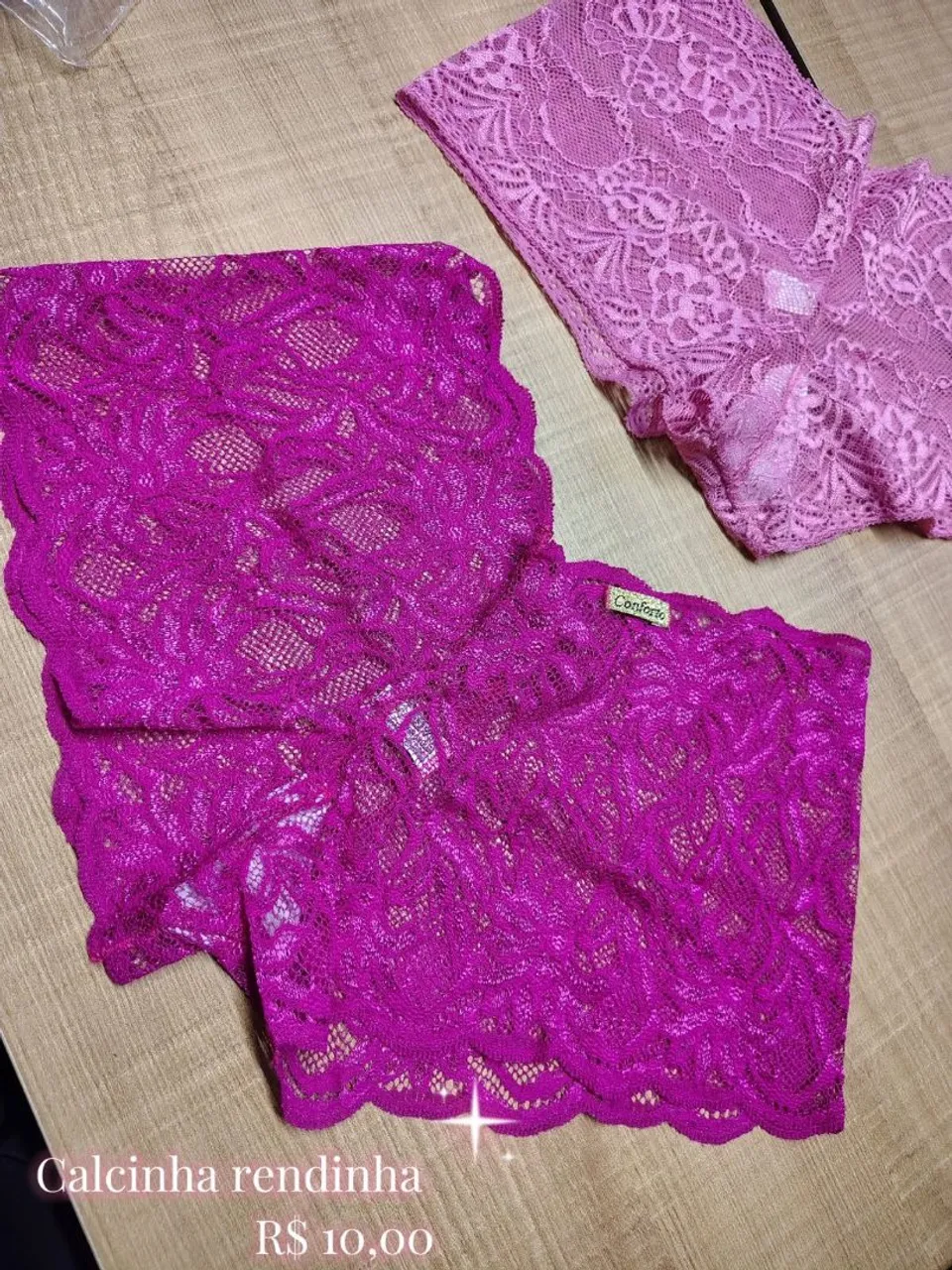 Calcinha rendinha roxa - Conforto e estilo!