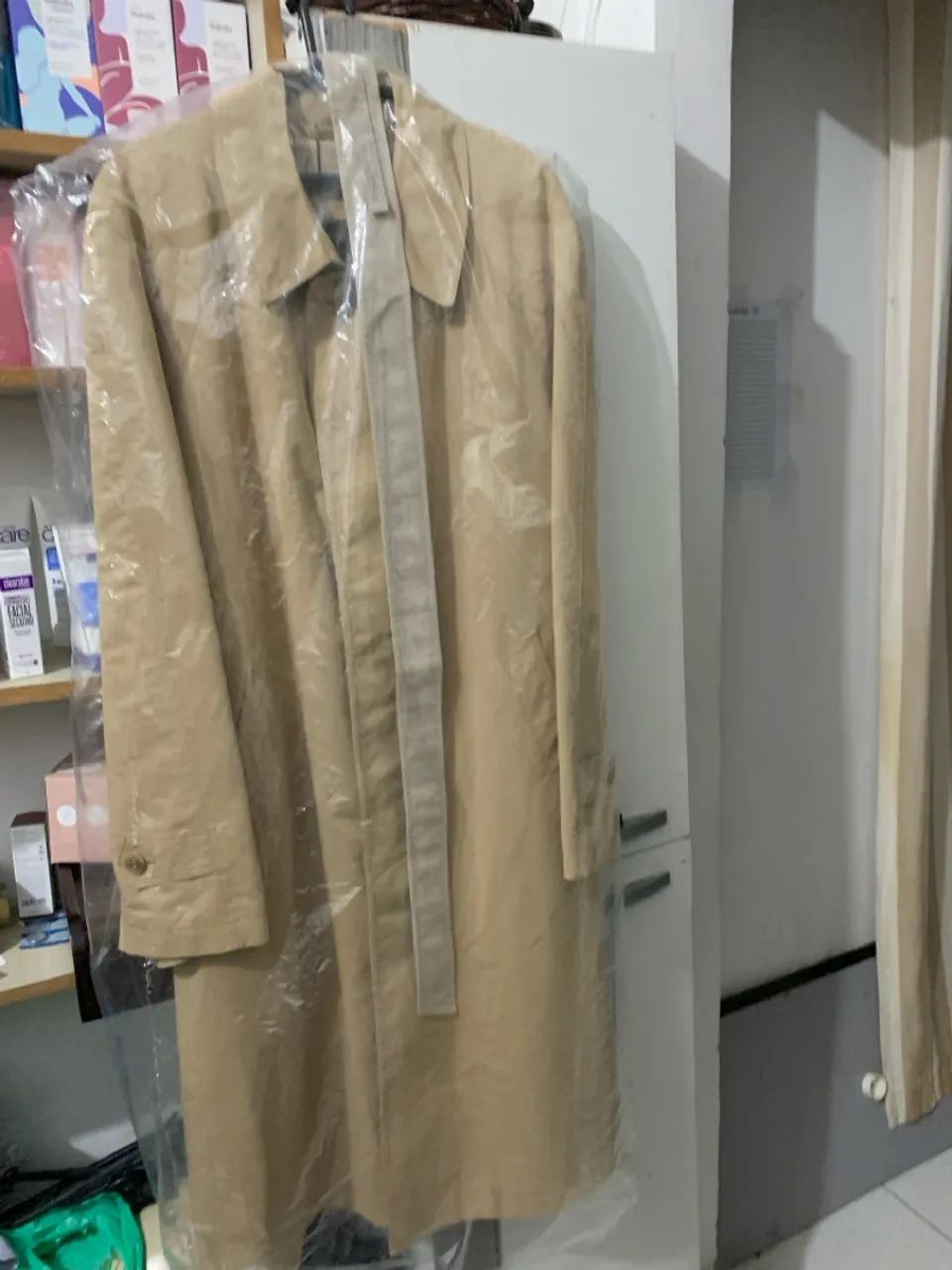 Casaco Trench Coat Masculino Bege - Foto 3