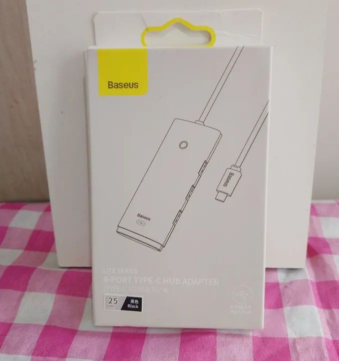 Baseus hub Dock station 4x1 tipo C USB 3.0 divisor 4 portas - Foto 2