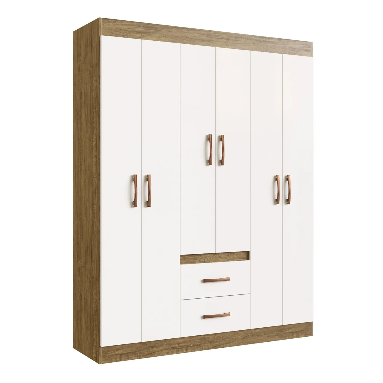 GUARDA ROUPA SIDNEY 6 PORTAS 6 PRATELEIRAS EM PROMOÇÃO