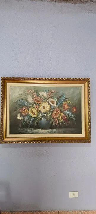 Quadro pintura a oleo grande 
