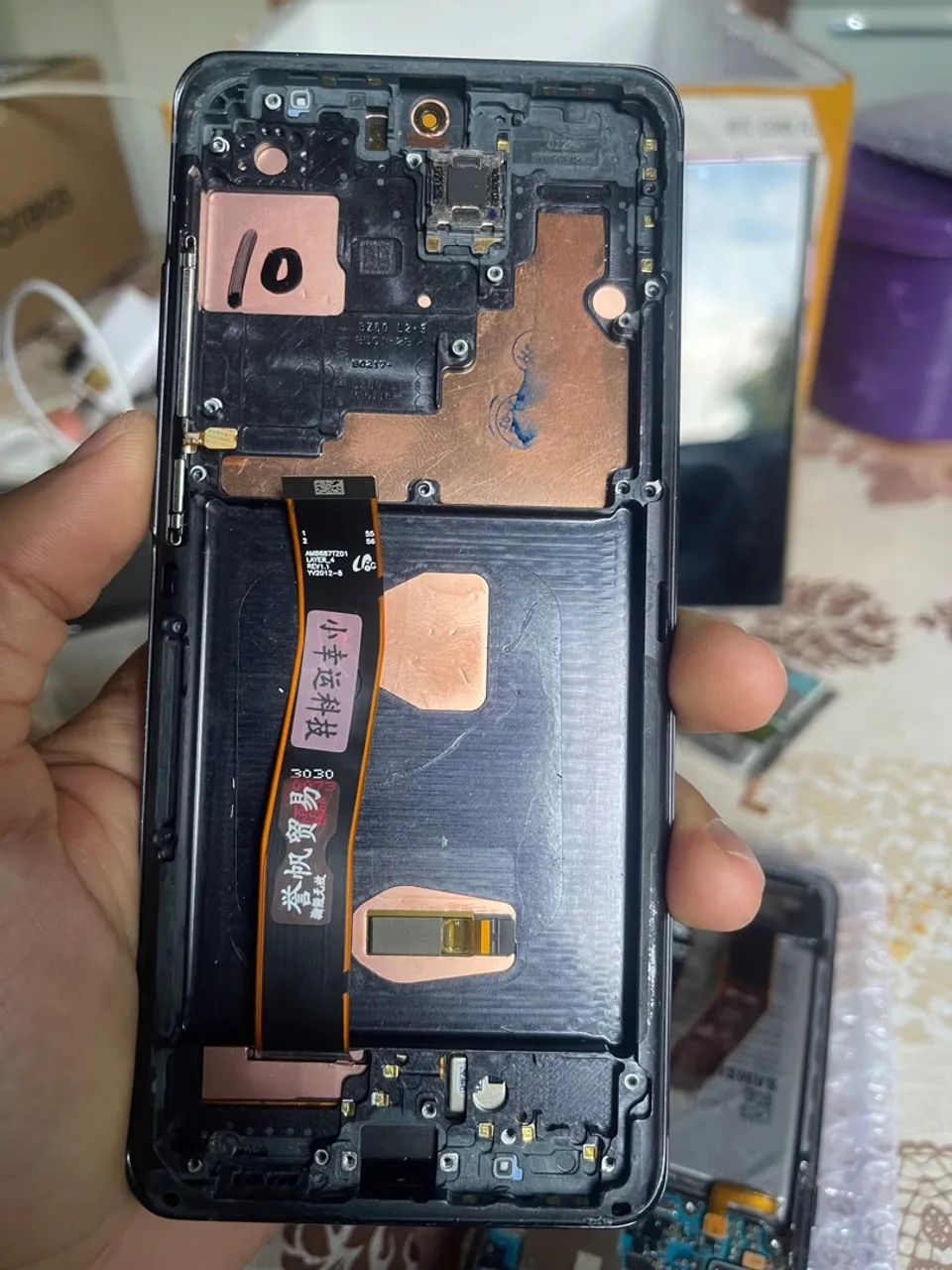 Tela Samsung S20 ultra oled sem detalhes - faço envio