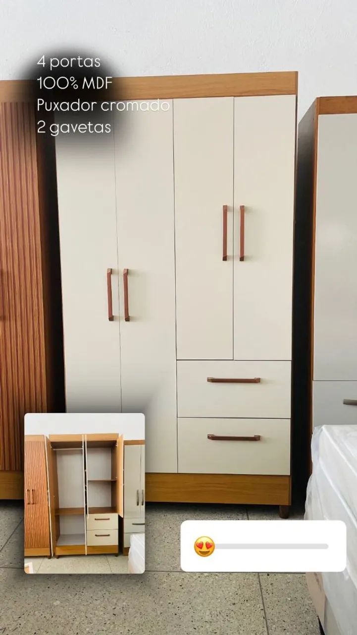Guarda Roupa Solteiro Lindíssimi -100% MDF ?