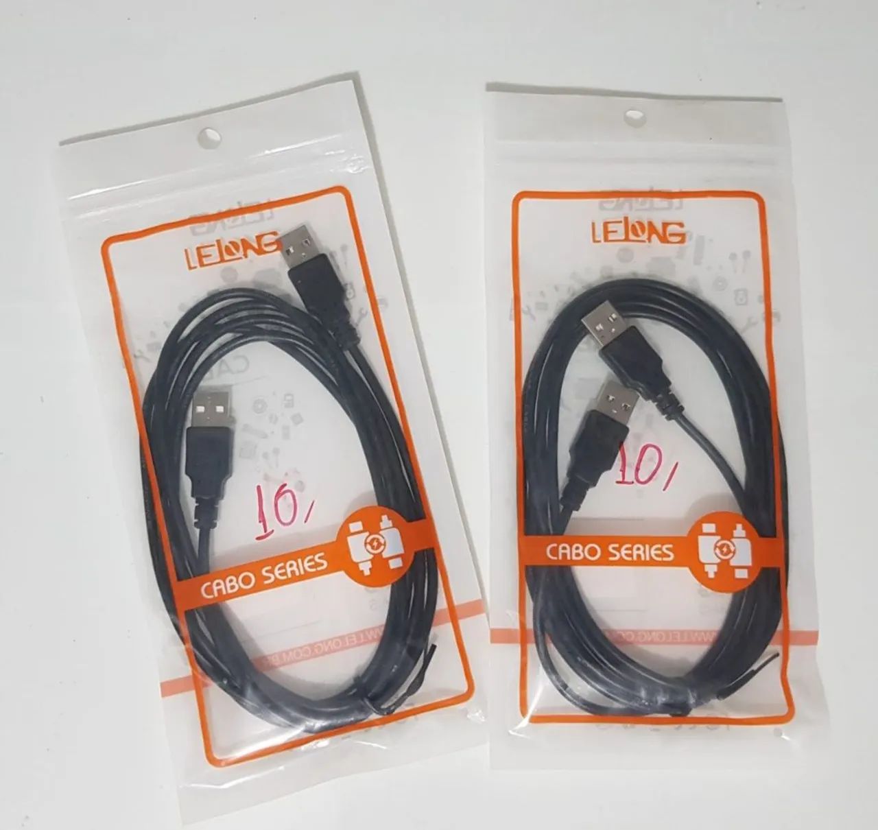 Cabo macho USB p/ PC e etc