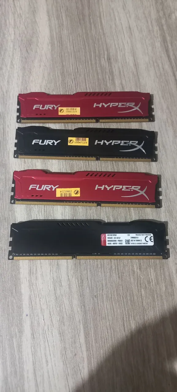 Memória RAM HyperX Fury DDR3 4x4GB