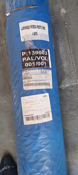 Piso Laminado Moeda Preto - Novo, na embalagem!