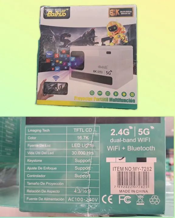 Projetor Baìhuò 6K 5G - 30.000 horas - Foto 2
