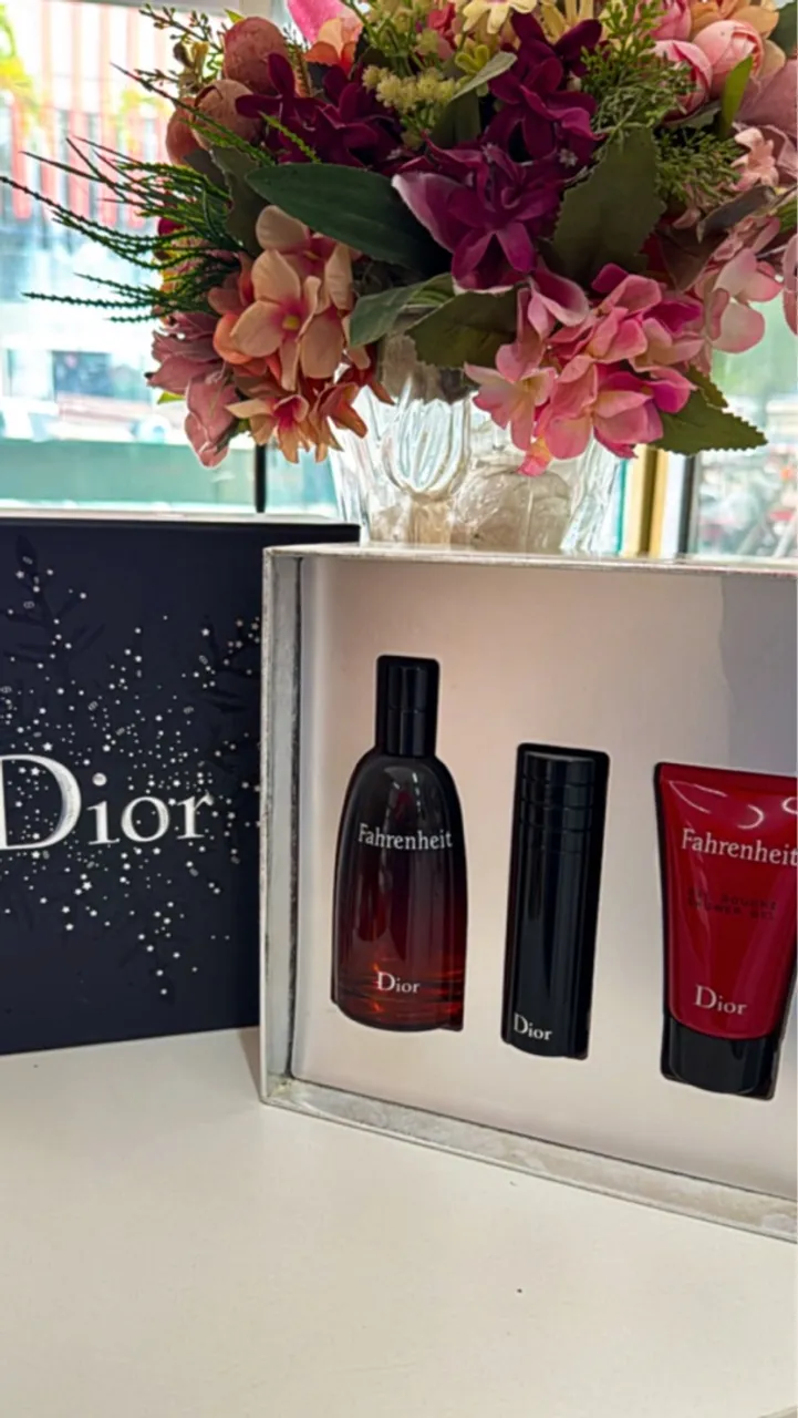 Kit Dior Fahrenheit Perfume Masculino Kit Dior Homme - Original e Lacrado (3 Itens)
