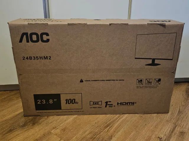 Monitor Aoc 24" 100Hz 1ms Gaming 24B35HM2 - Lacrado, com NF e garantia