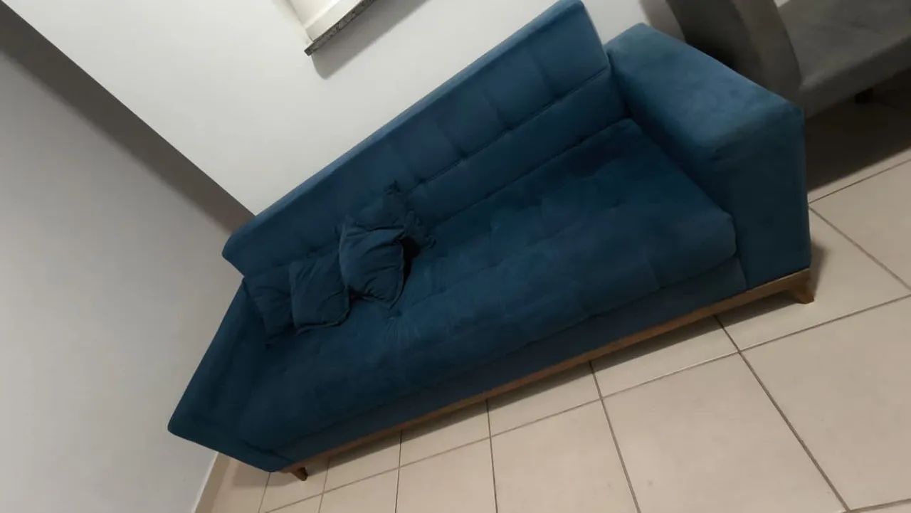 Sofá Azul Confortável e Moderno - Foto 3