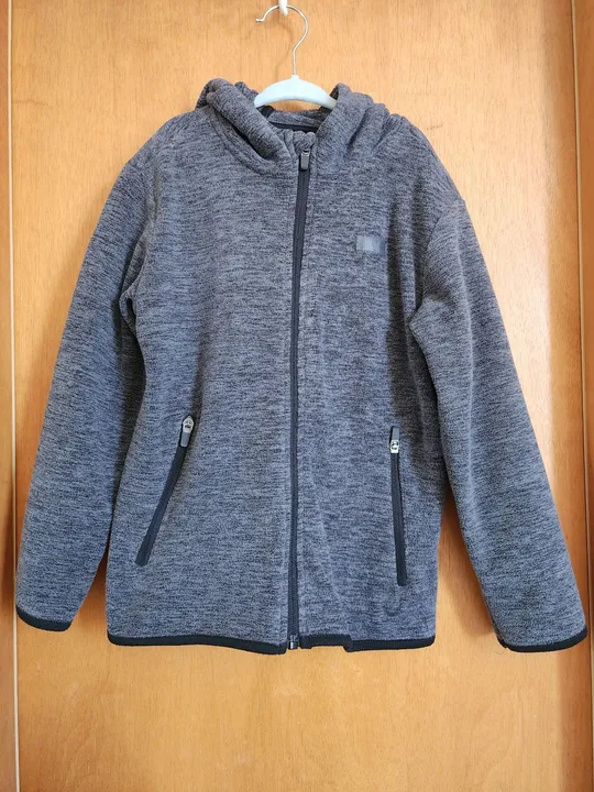 Casaco Fleece Cinza Unissex - Tamanho M