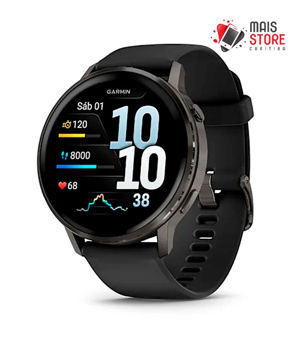 Relógio Garmin Venu 4 -45 MM - Slate/Preto (010-03014-00) -Novo-Lacrado - Foto 4