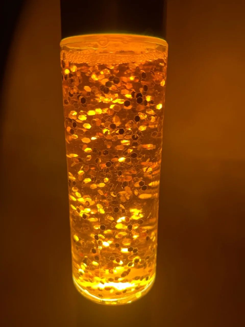 Luminária de Glitter Dourada