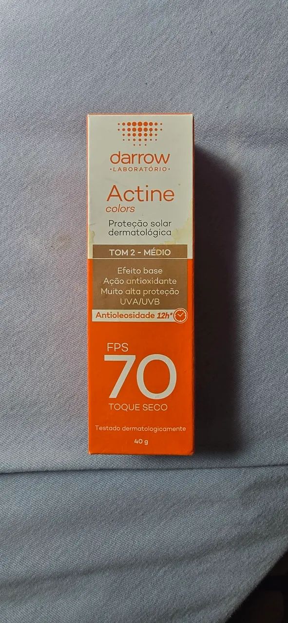 Protetor Solar Actine Colors FPS 70 Tom 2 Médio DarrowMédio
