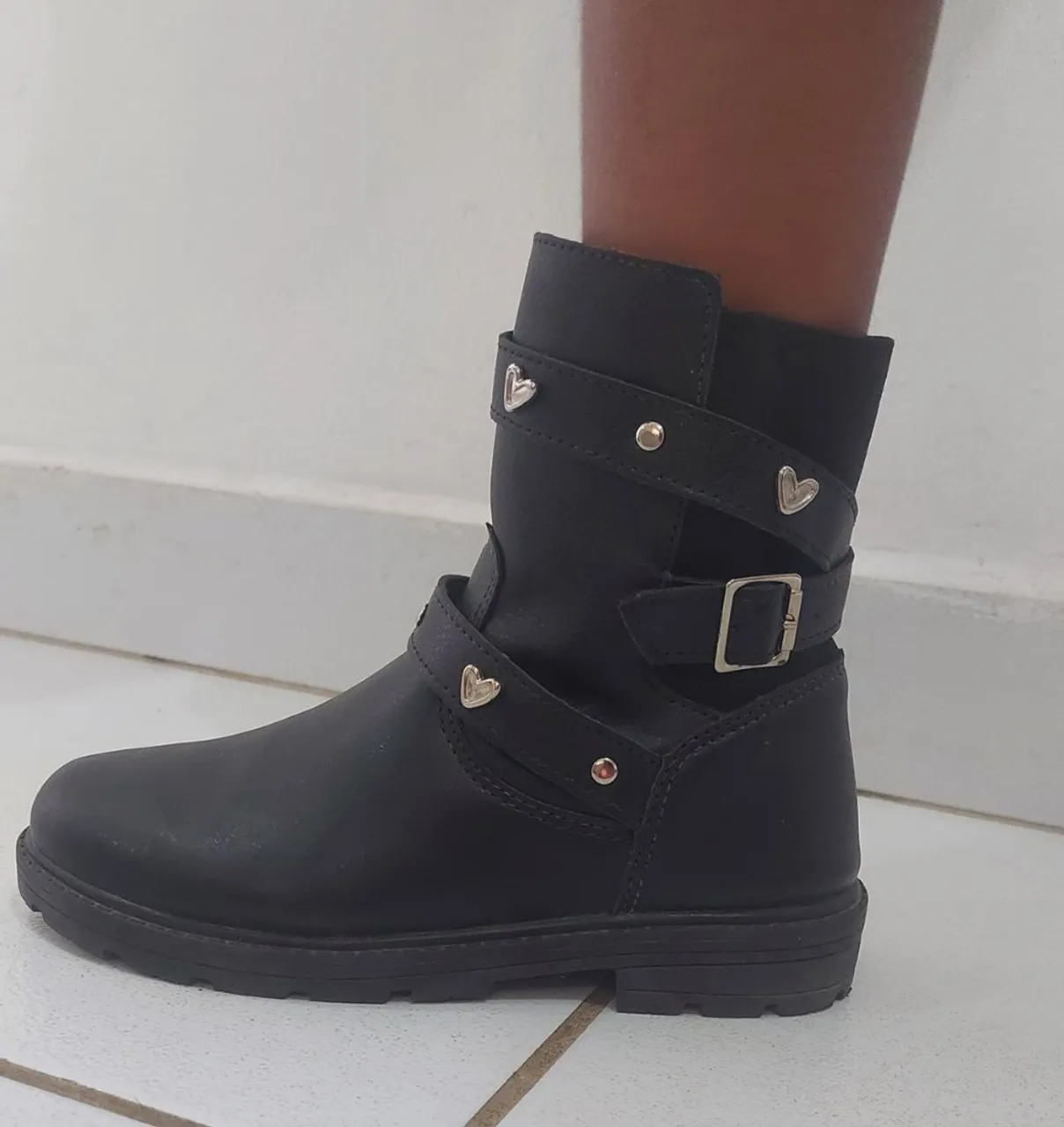 Bota Infantil Preta mississipi