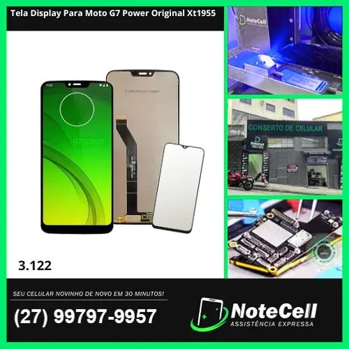 Tela Display Para Moto G7 Power Original Xt1955- Instalação Expressa Em 30 Minutos!