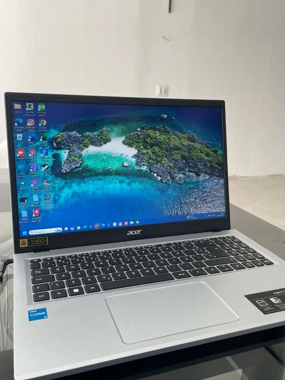 Notebook Acer core I5 de 11 geração, ssd, nota fiscal. Passo cartão 