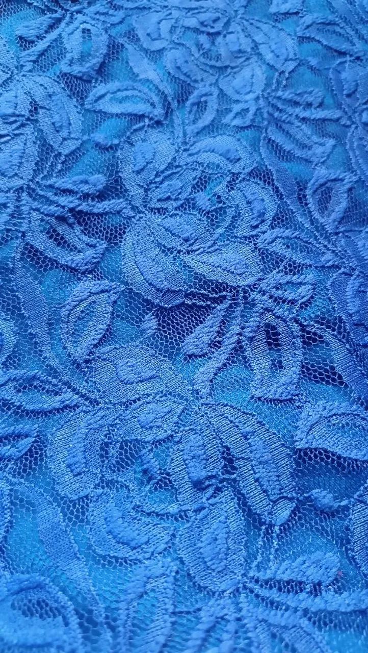 Vestido azul de renda  - Foto 3