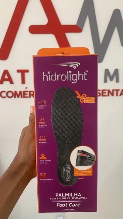 Palmilha c/ 3 alturas (Removível)  - Hidrolight