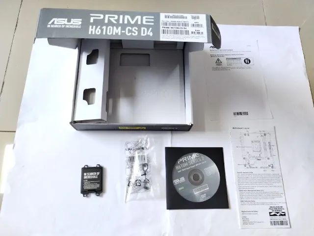 Caixa Vazia Placa Mãe: Asus Prime H610m-CS D4 - Foto 5
