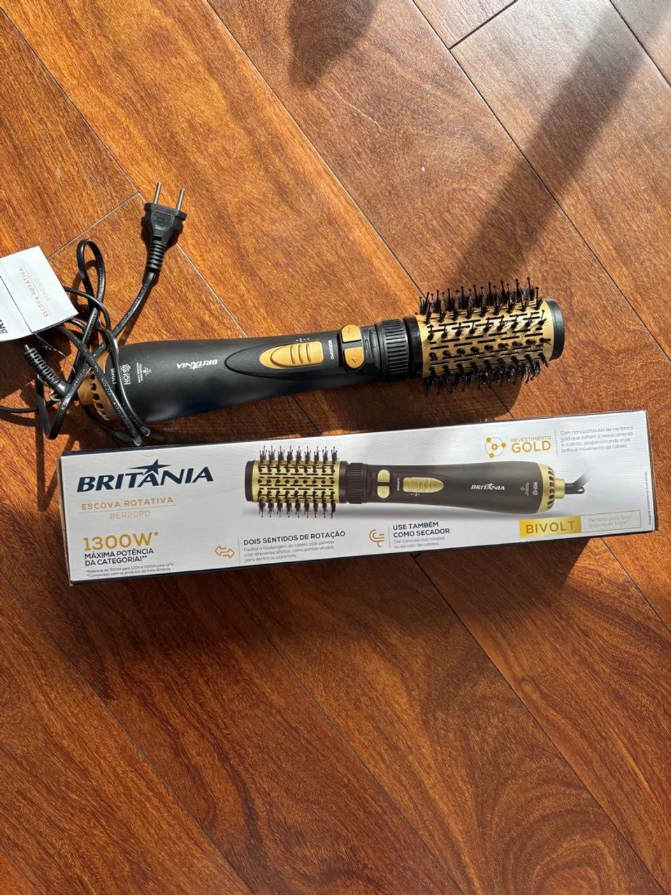 Britânia Bivolt Escova Rotativa Secador de Cabelo - Foto 3