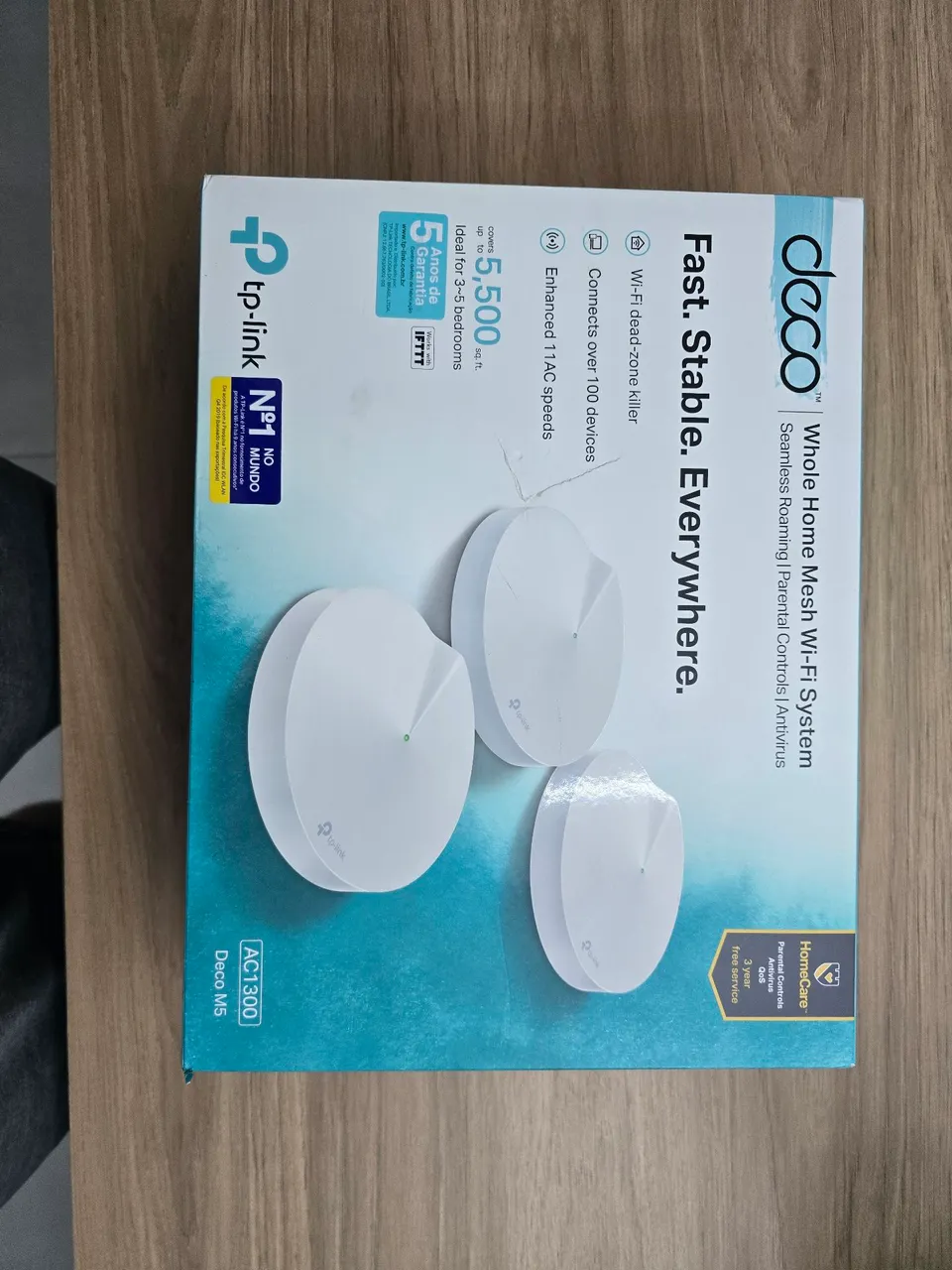 Modem tplink deco m5 ac1300 Pack 3 unidades tp-link na caixa