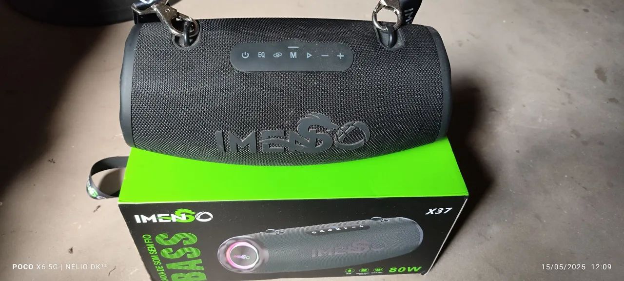 Caixa de Som Bluetooth Imenso x37 80w 